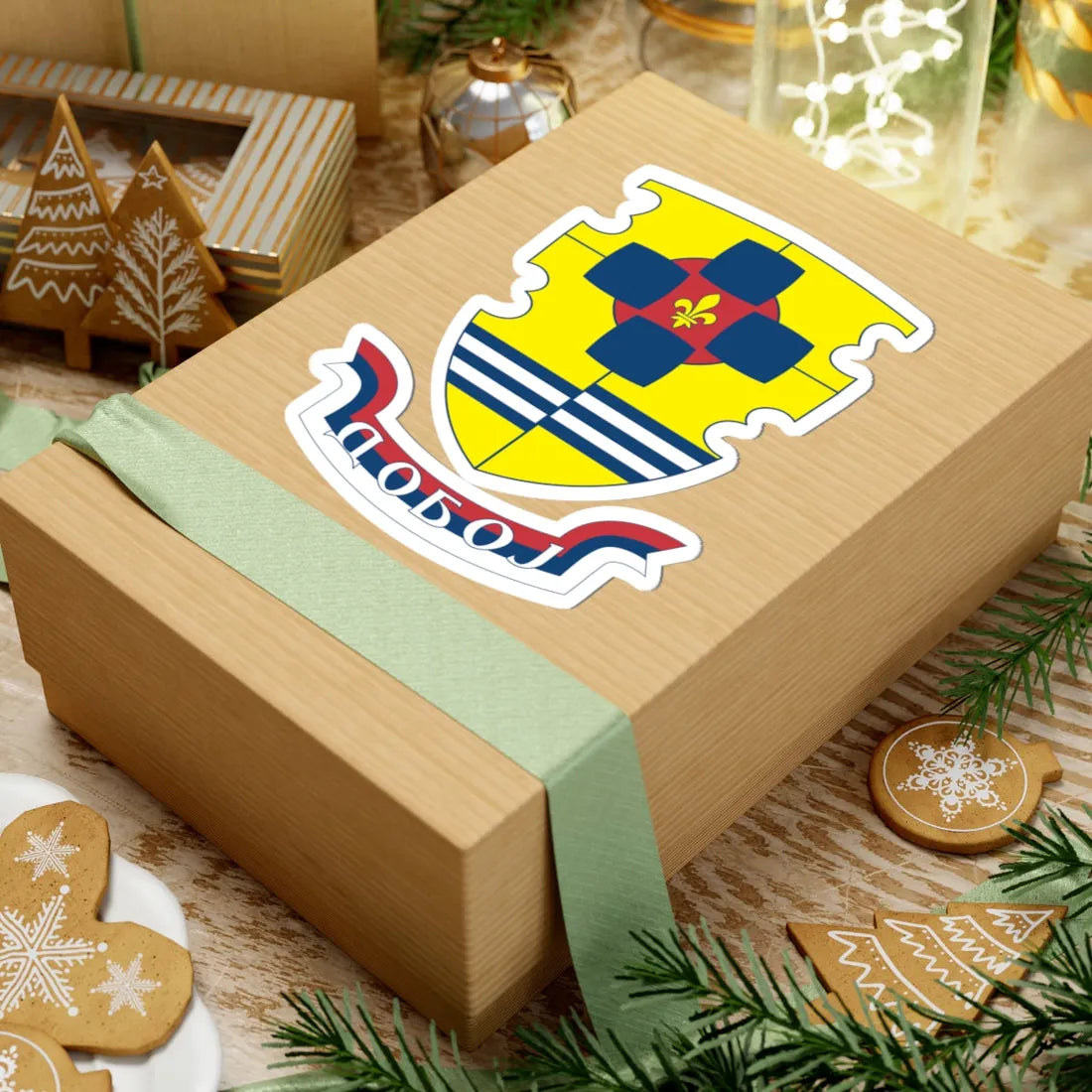 Grb Doboja (Bosnia and Herzegovina) (Coat of Arms) STICKER Vinyl Kiss-Cut Decal - The Sticker Space