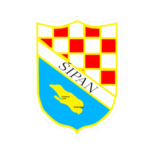 Grb šipan (Croatia) (Coat of Arms) STICKER Vinyl Kiss-Cut Decal 2 Inch White - The Sticker Space