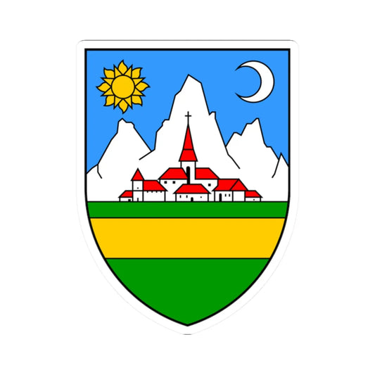 Grb Ravne Gore (Croatia) (Coat of Arms) STICKER Vinyl Kiss-Cut Decal 2 Inch White - The Sticker Space