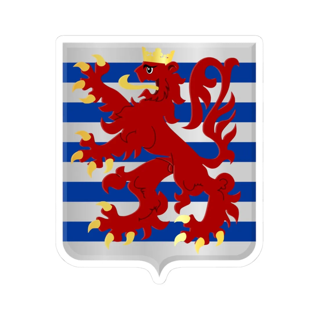 Grâce-Hollogne wapen (Belgium) (Coat of Arms) STICKER Vinyl Kiss-Cut Decal 3 Inch White - The Sticker Space