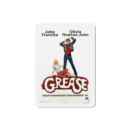 Grease 1978 Movie Poster Die-Cut Magnet-2 Inch-The Sticker Space