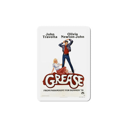 Grease 1978 Movie Poster Die-Cut Magnet-6 Inch-The Sticker Space