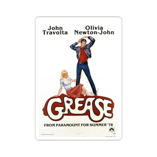 Grease 1978 Movie Poster STICKER Vinyl Die-Cut Decal 2 Inch - The Sticker Space