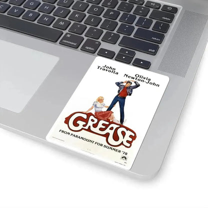 Grease 1978 Movie Poster - STICKER Vinyl Kiss-Cut Decal - The Sticker Space