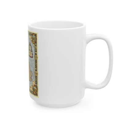 Great Britain - A Modern Pilgrim's Map (1937) (Map) White Coffee Mug-The Sticker Space