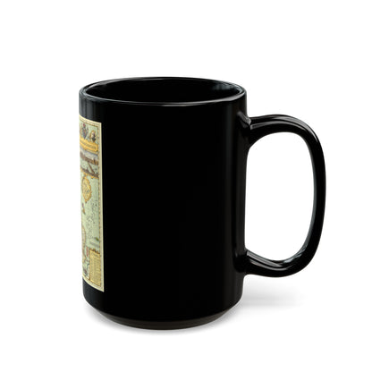 Great Britain - Shakespeare's (1964) (Map) Black Coffee Mug-The Sticker Space