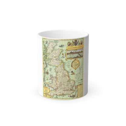 Great Britain - Shakespeare's (1964) (Map) Color Changing Mug 11oz-11oz-The Sticker Space