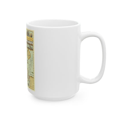 Great Britain - Shakespeare's (1964) (Map) White Coffee Mug-The Sticker Space