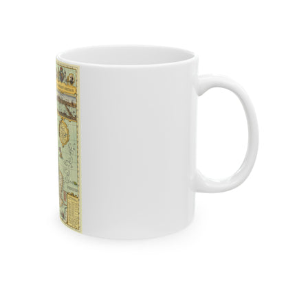 Great Britain - Shakespeare's (1964) (Map) White Coffee Mug-The Sticker Space