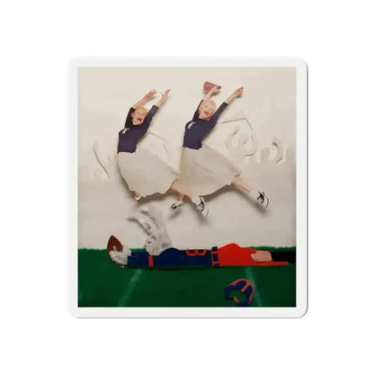 Great Catch!, Playboy magazine college edition cover, October 1956 (Magazine Illustration) Refrigerator Magnet - The Sticker Space