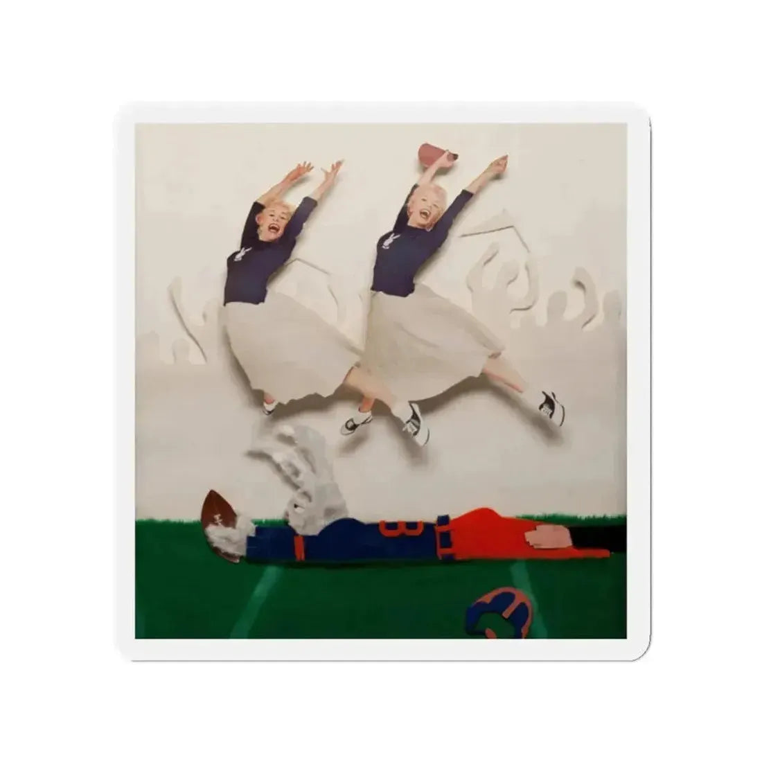 Great Catch!, Playboy magazine college edition cover, October 1956 (Magazine Illustration) Refrigerator Magnet - The Sticker Space