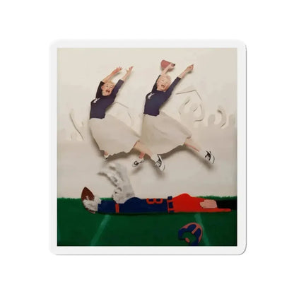 Great Catch!, Playboy magazine college edition cover, October 1956 (Magazine Illustration) Refrigerator Magnet - The Sticker Space