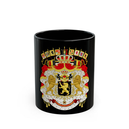 Great coat of arms of Belgium - Black Coffee Mug-11oz-The Sticker Space