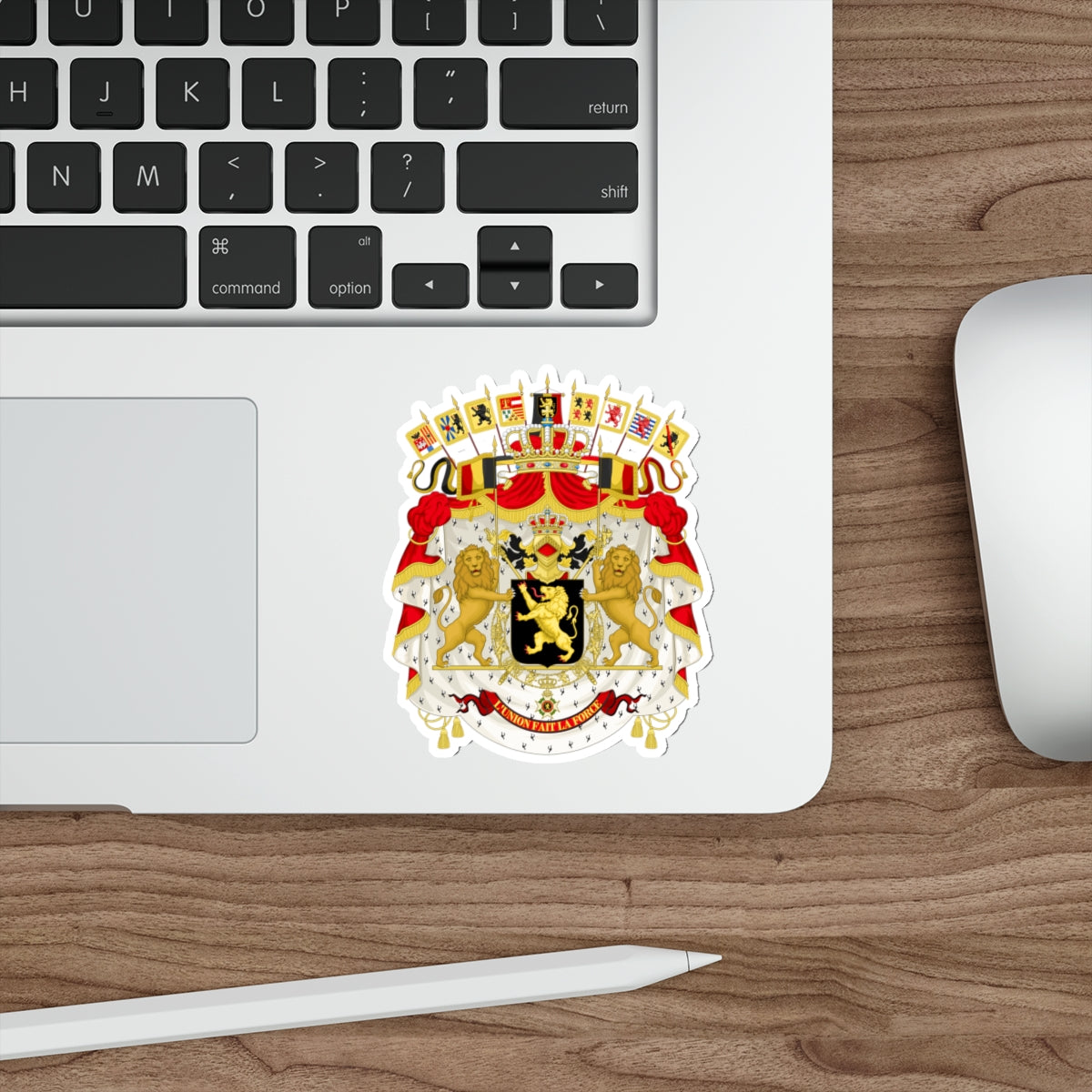 Great coat of arms of Belgium STICKER Vinyl Die-Cut Decal-The Sticker Space