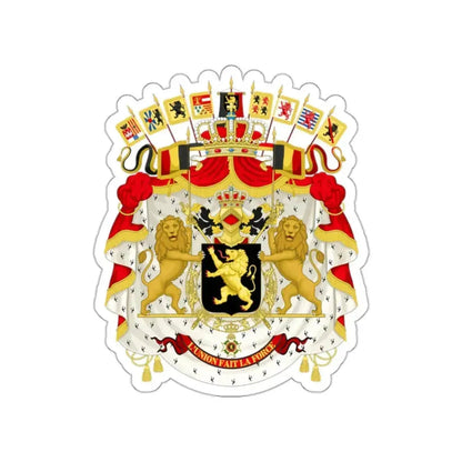 Great coat of arms of Belgium STICKER Vinyl Die-Cut Decal 2 Inch - The Sticker Space