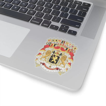 Great coat of arms of Belgium - STICKER Vinyl Kiss-Cut Decal - The Sticker Space