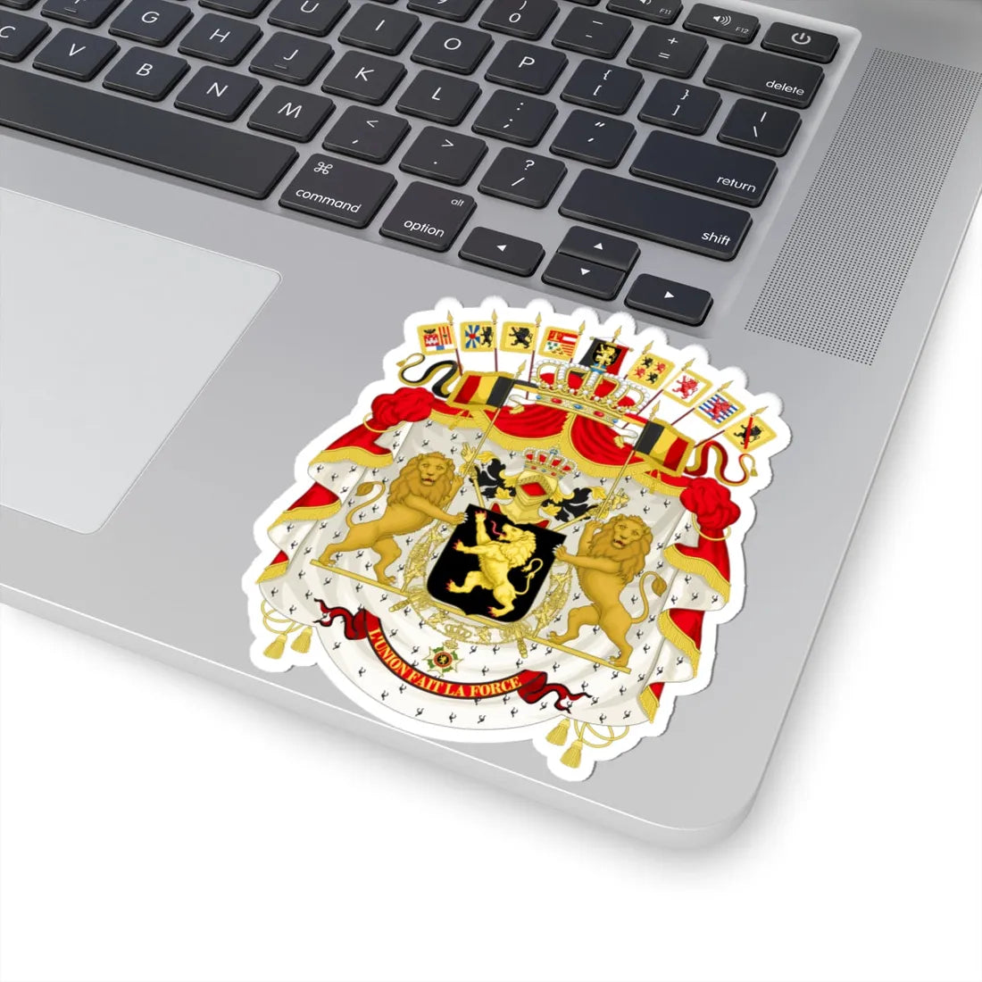 Great coat of arms of Belgium - STICKER Vinyl Kiss-Cut Decal - The Sticker Space