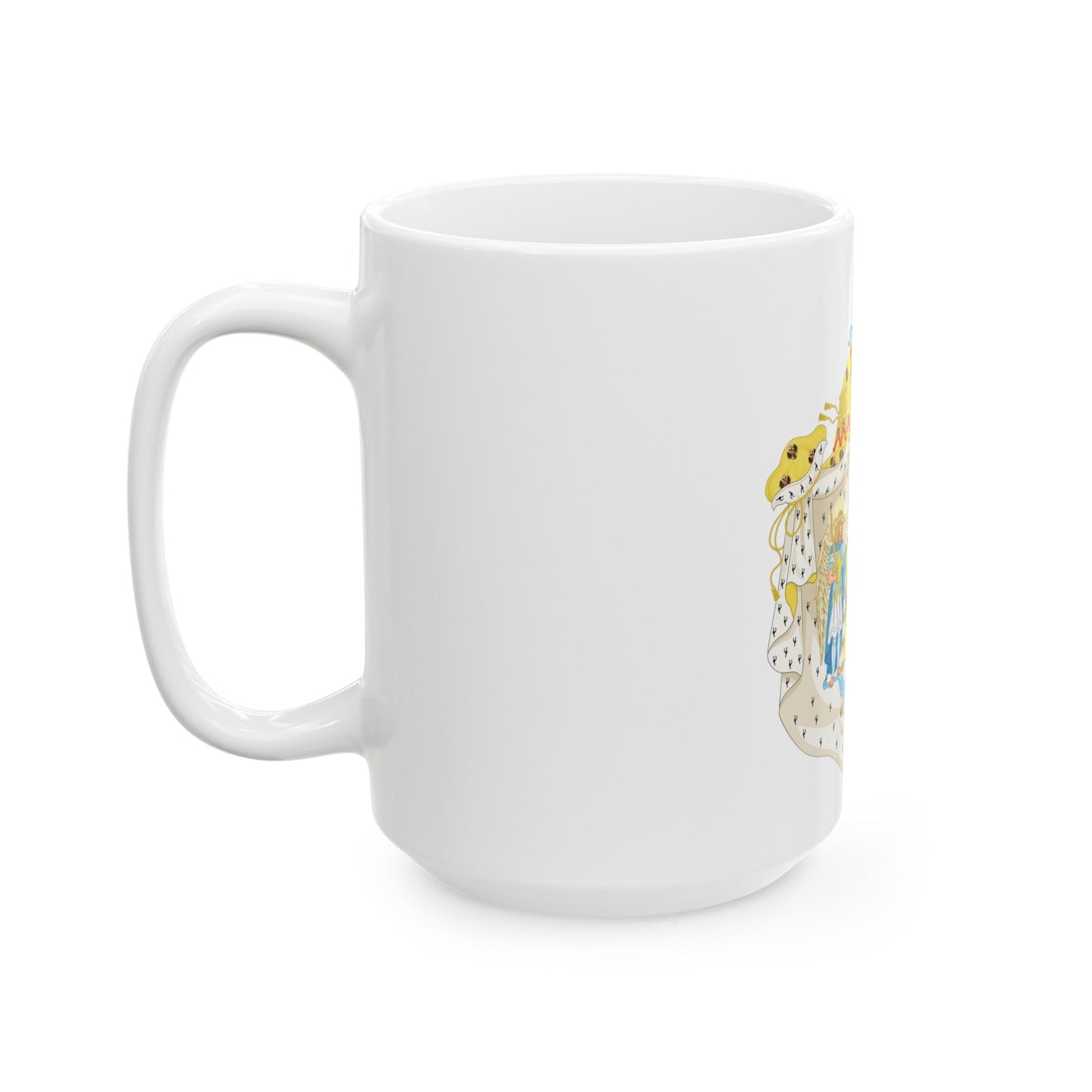 Great Coat of Arms of Congress Poland - White Coffee Mug-The Sticker Space