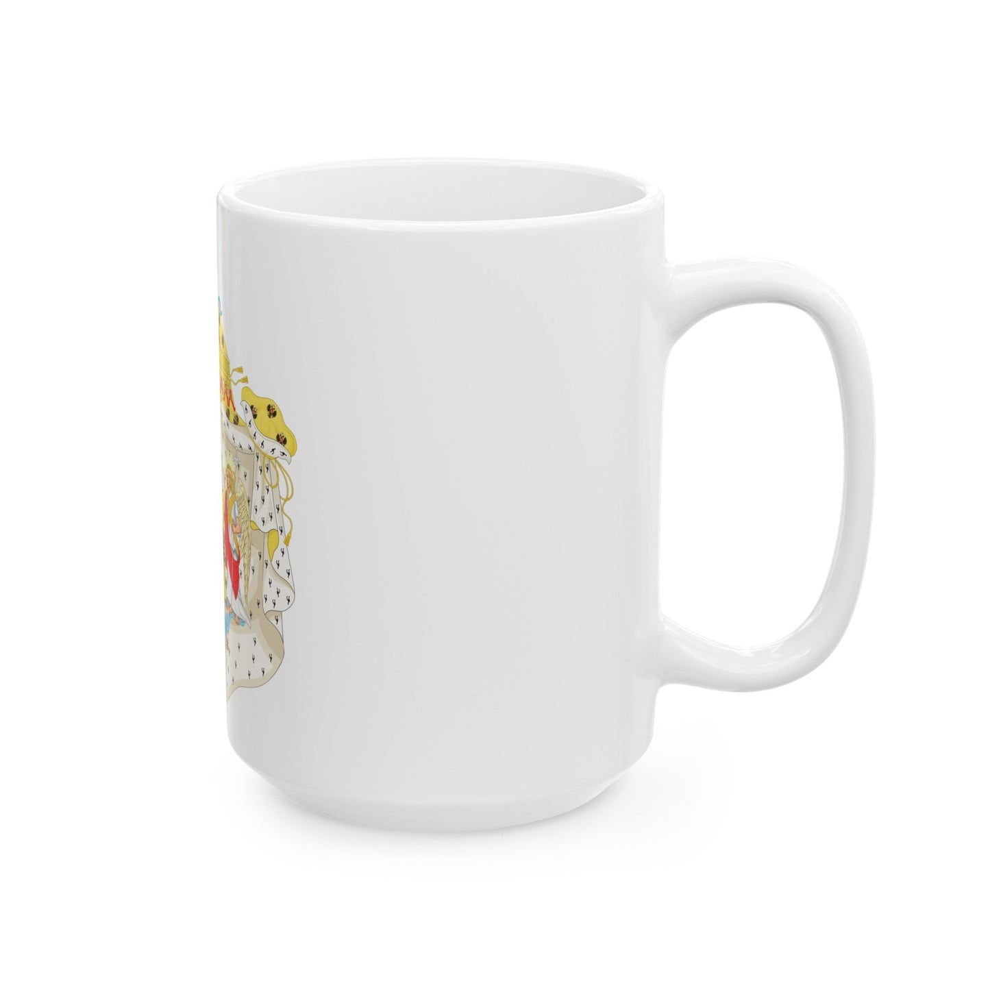 Great Coat of Arms of Congress Poland - White Coffee Mug-The Sticker Space