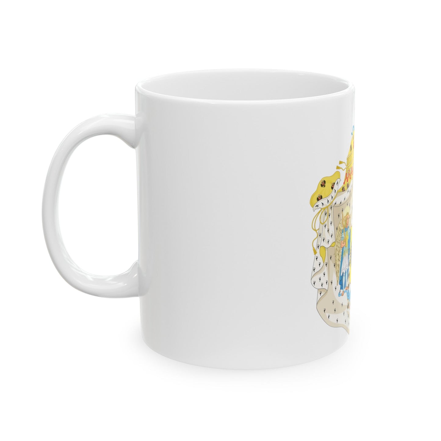 Great Coat of Arms of Congress Poland - White Coffee Mug-The Sticker Space