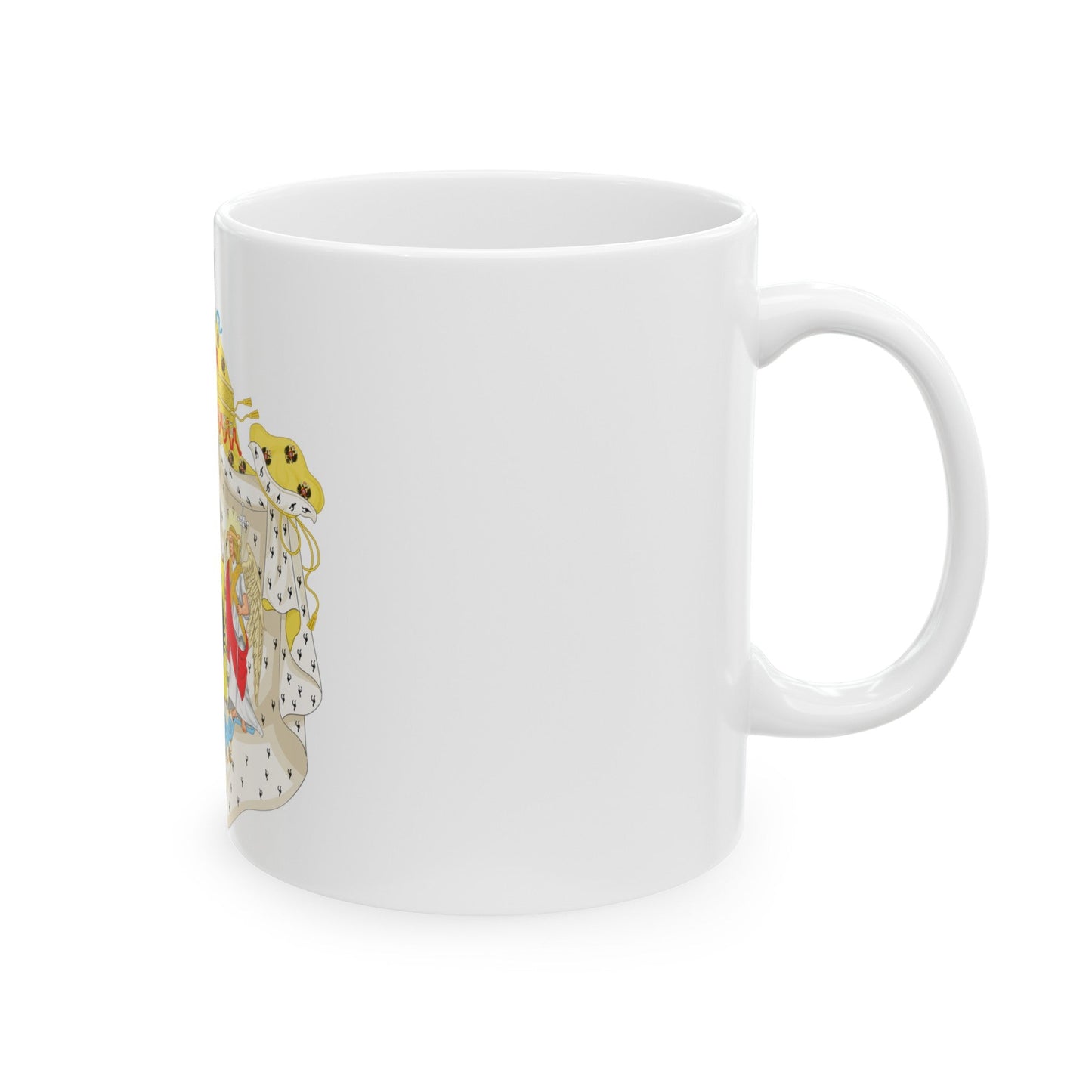 Great Coat of Arms of Congress Poland - White Coffee Mug-The Sticker Space