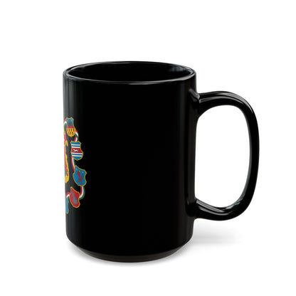 Great coat of arms of Hungary (1849) - Black Coffee Mug-The Sticker Space