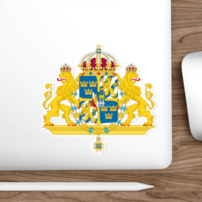 Great coat of arms of Sweden 2 STICKER Vinyl Die-Cut Decal-The Sticker Space