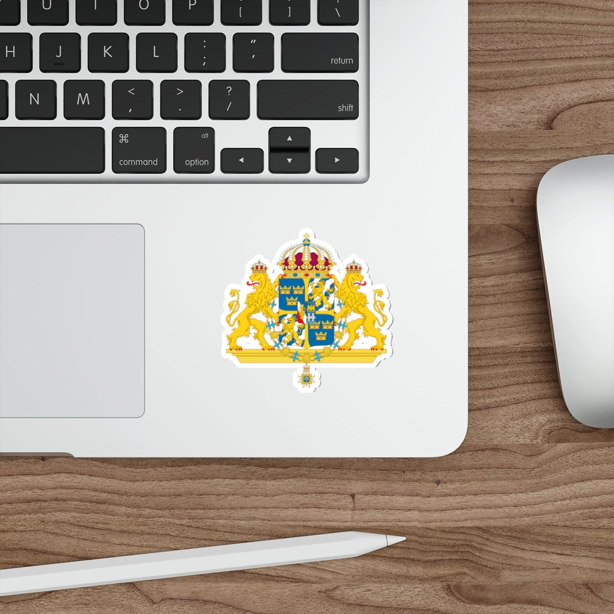 Great coat of arms of Sweden 2 STICKER Vinyl Die-Cut Decal-The Sticker Space