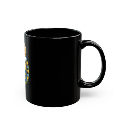 Great coat of arms of Sweden 3 - Black Coffee Mug-The Sticker Space