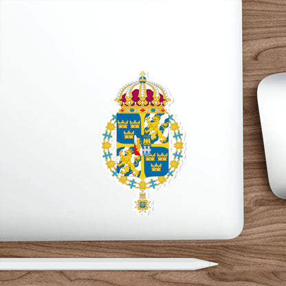 Great coat of arms of Sweden 3 STICKER Vinyl Die-Cut Decal-The Sticker Space