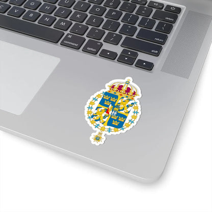 Great coat of arms of Sweden 3 - STICKER Vinyl Kiss-Cut Decal - The Sticker Space