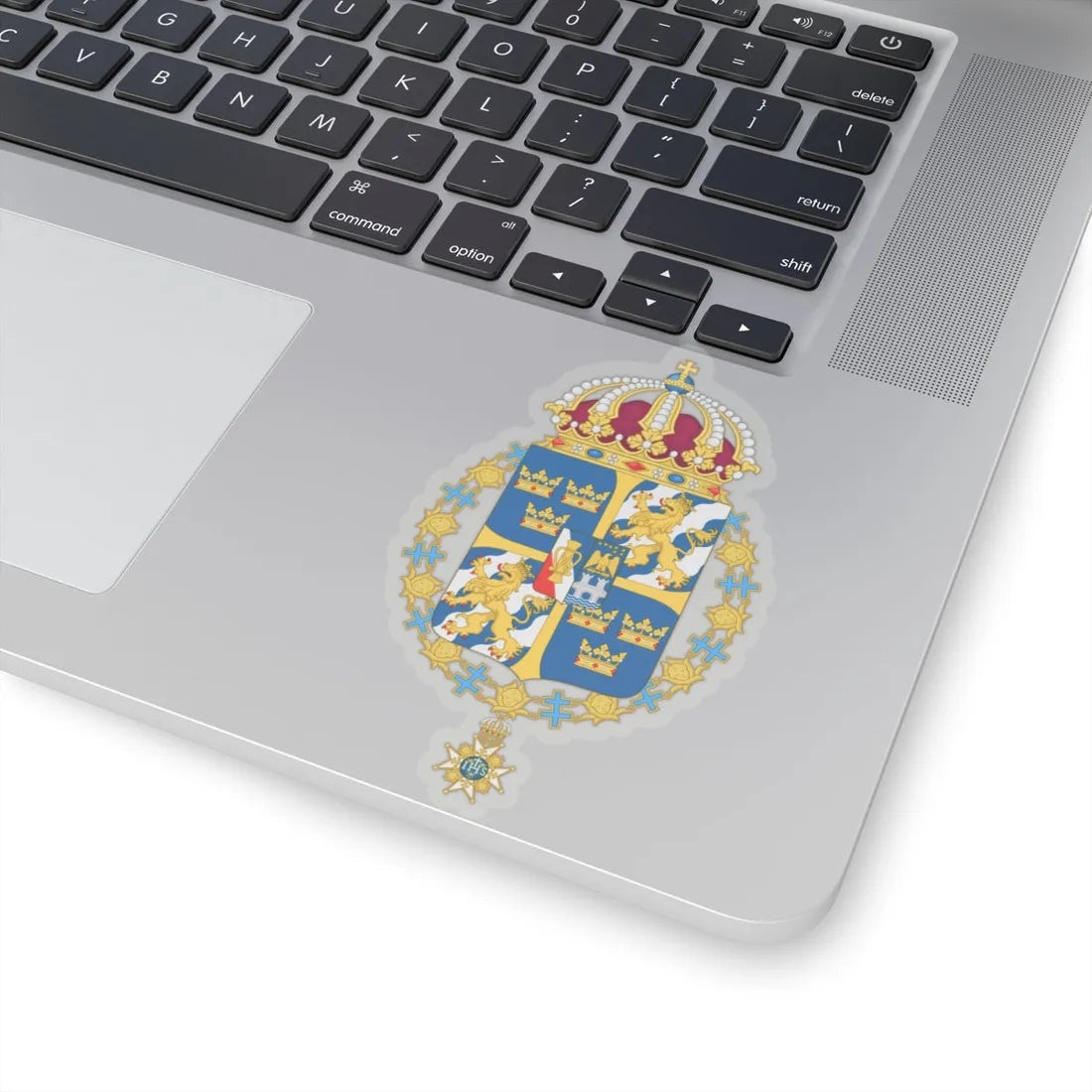 Great coat of arms of Sweden 3 - STICKER Vinyl Kiss-Cut Decal - The Sticker Space