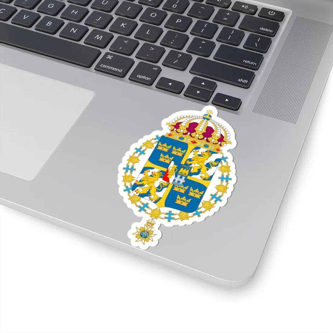 Great coat of arms of Sweden 3 - STICKER Vinyl Kiss-Cut Decal - The Sticker Space