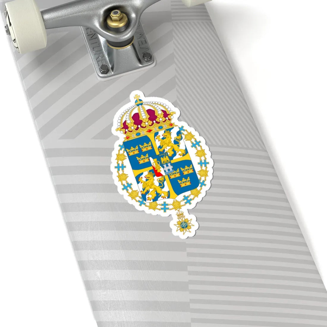 Great coat of arms of Sweden 3 - STICKER Vinyl Kiss-Cut Decal - The Sticker Space