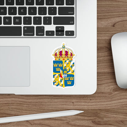 Great coat of arms of Sweden 4 STICKER Vinyl Die-Cut Decal-The Sticker Space