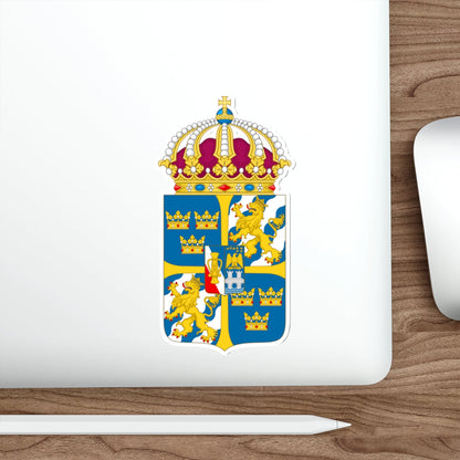 Great coat of arms of Sweden 4 STICKER Vinyl Die-Cut Decal-The Sticker Space