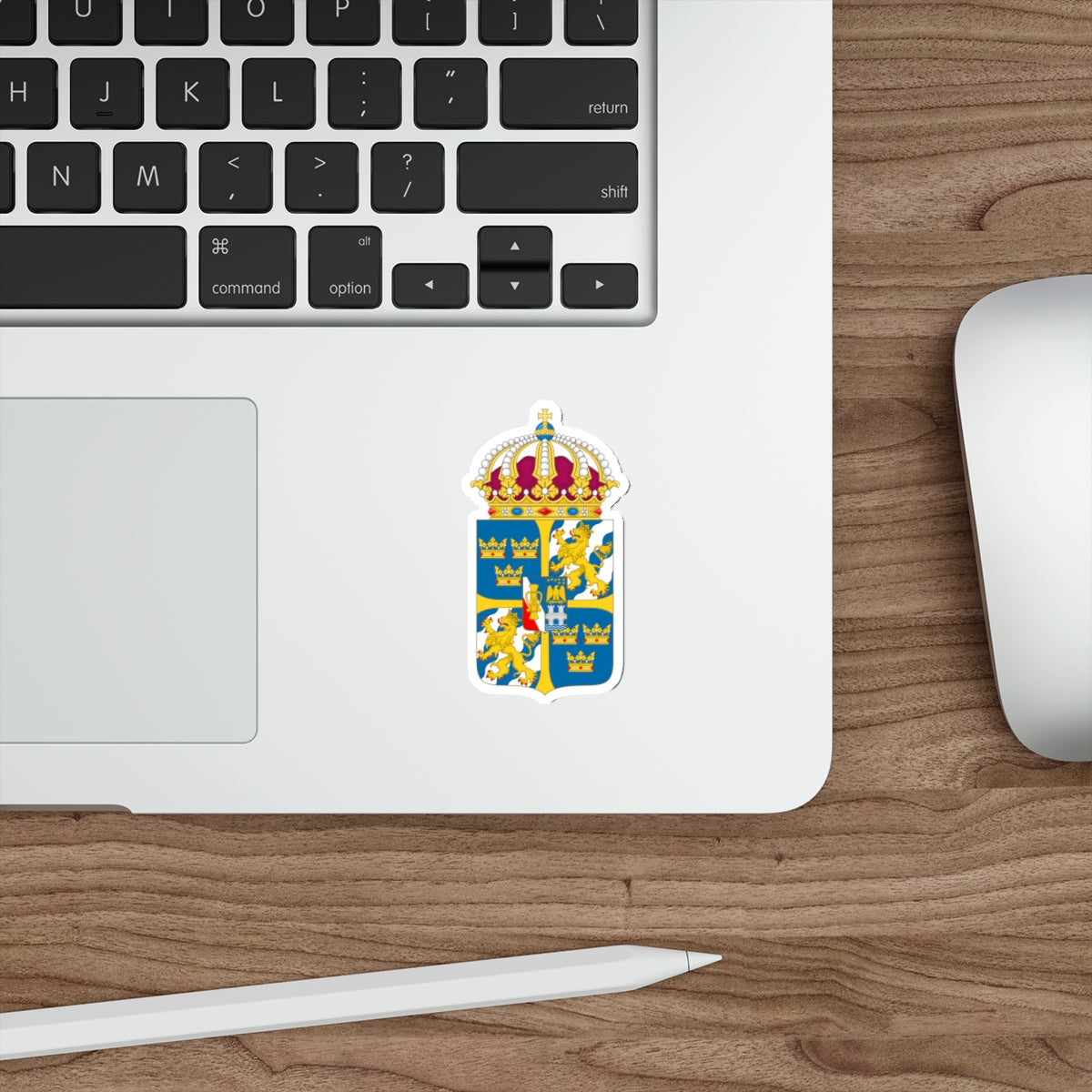 Great coat of arms of Sweden 4 STICKER Vinyl Die-Cut Decal-The Sticker Space