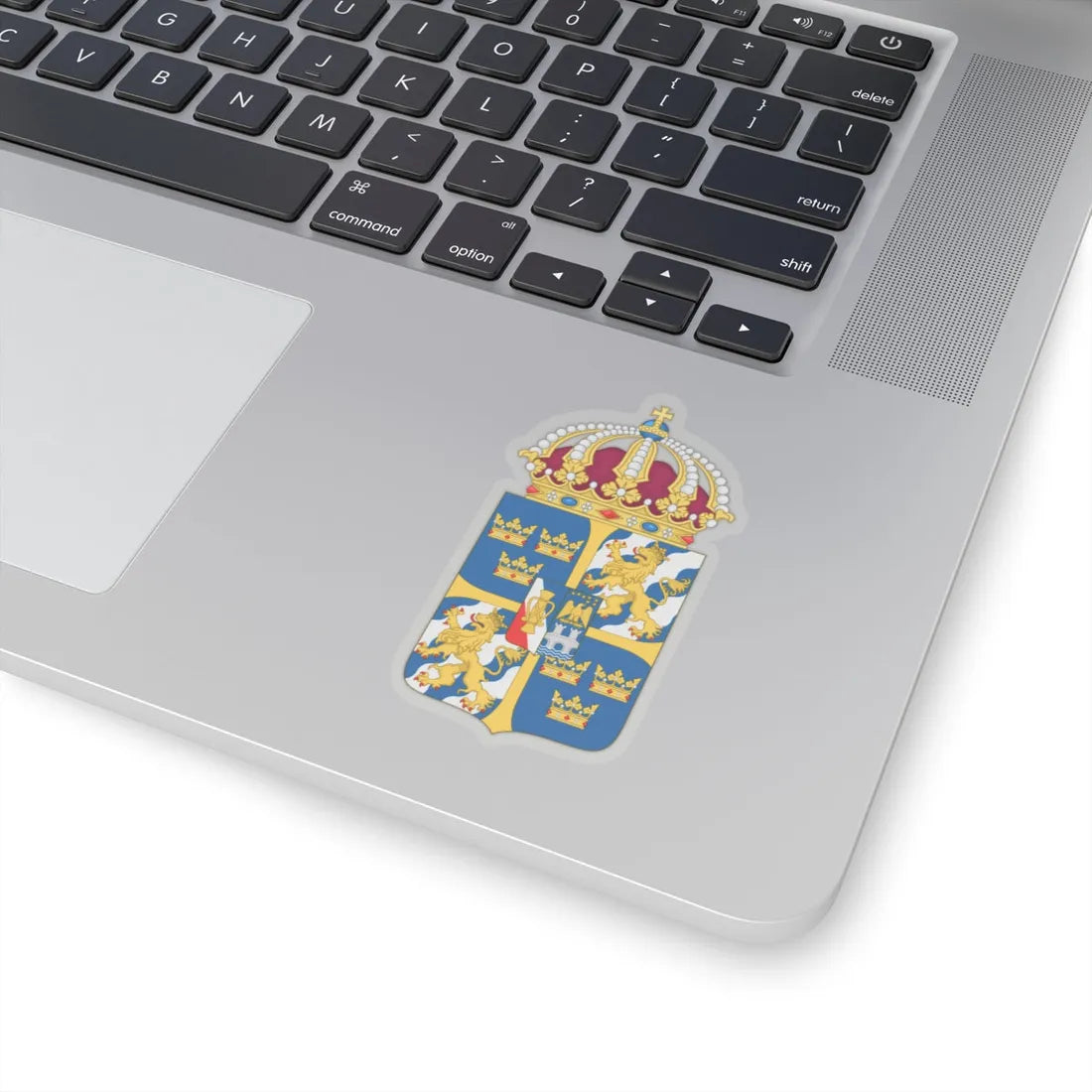 Great coat of arms of Sweden 4 - STICKER Vinyl Kiss-Cut Decal - The Sticker Space