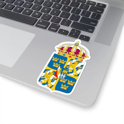 Great coat of arms of Sweden 4 - STICKER Vinyl Kiss-Cut Decal - The Sticker Space