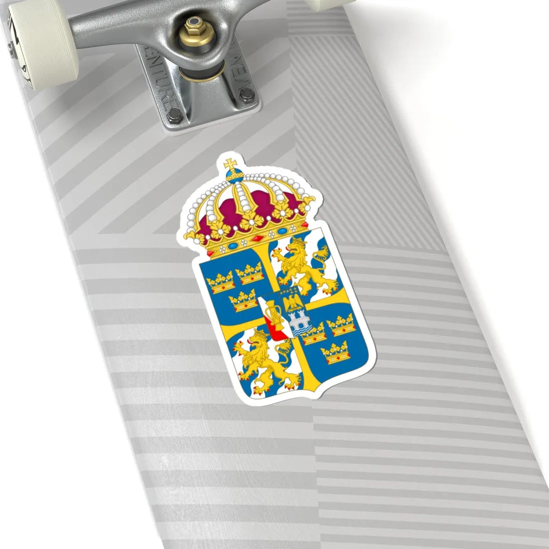 Great coat of arms of Sweden 4 - STICKER Vinyl Kiss-Cut Decal - The Sticker Space