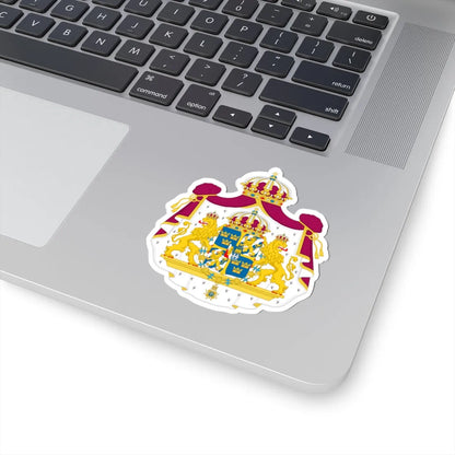 Great coat of arms of Sweden - STICKER Vinyl Kiss-Cut Decal - The Sticker Space