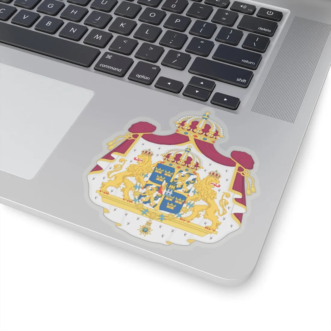 Great coat of arms of Sweden - STICKER Vinyl Kiss-Cut Decal - The Sticker Space