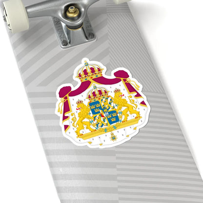 Great coat of arms of Sweden - STICKER Vinyl Kiss-Cut Decal - The Sticker Space