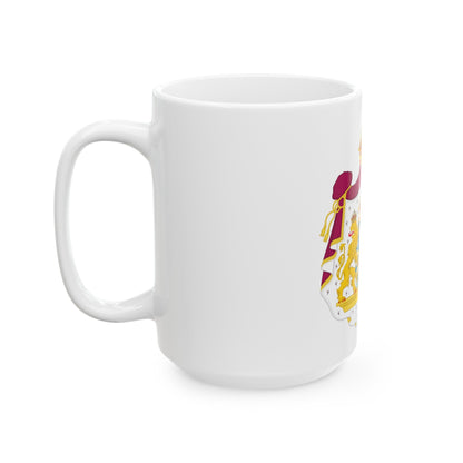 Great coat of arms of Sweden - White Coffee Mug-The Sticker Space