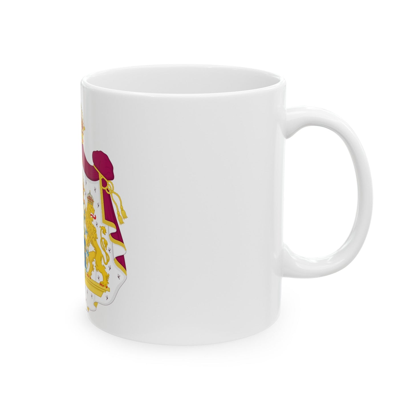 Great coat of arms of Sweden - White Coffee Mug-The Sticker Space