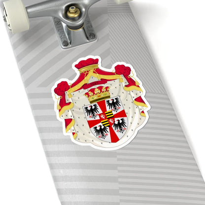 Great coat of arms of the House of Gonzaga post 1530 (Italy) (Coat of Arms) STICKER Vinyl Kiss-Cut Decal - The Sticker Space
