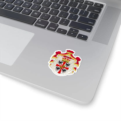 Great coat of arms of the House of Gonzaga post 1530 (Italy) (Coat of Arms) STICKER Vinyl Kiss-Cut Decal - The Sticker Space