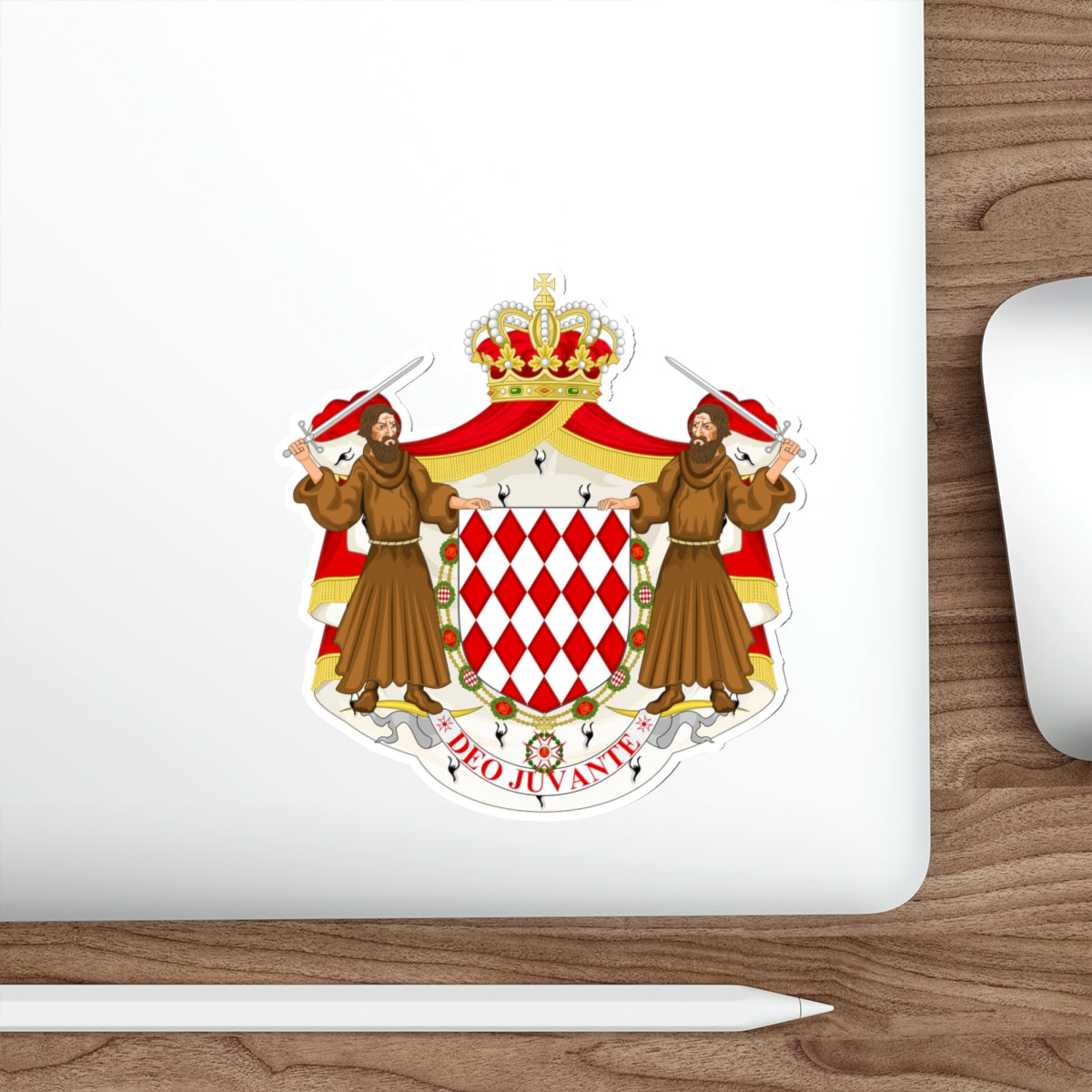 Great coat of arms of the house of Grimaldi STICKER Vinyl Die-Cut Decal-The Sticker Space