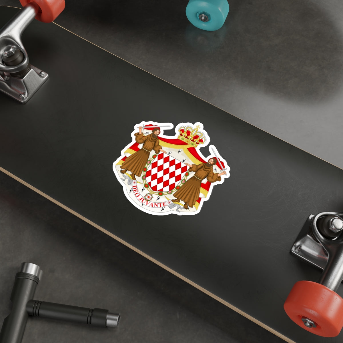 Great coat of arms of the house of Grimaldi STICKER Vinyl Die-Cut Decal-The Sticker Space