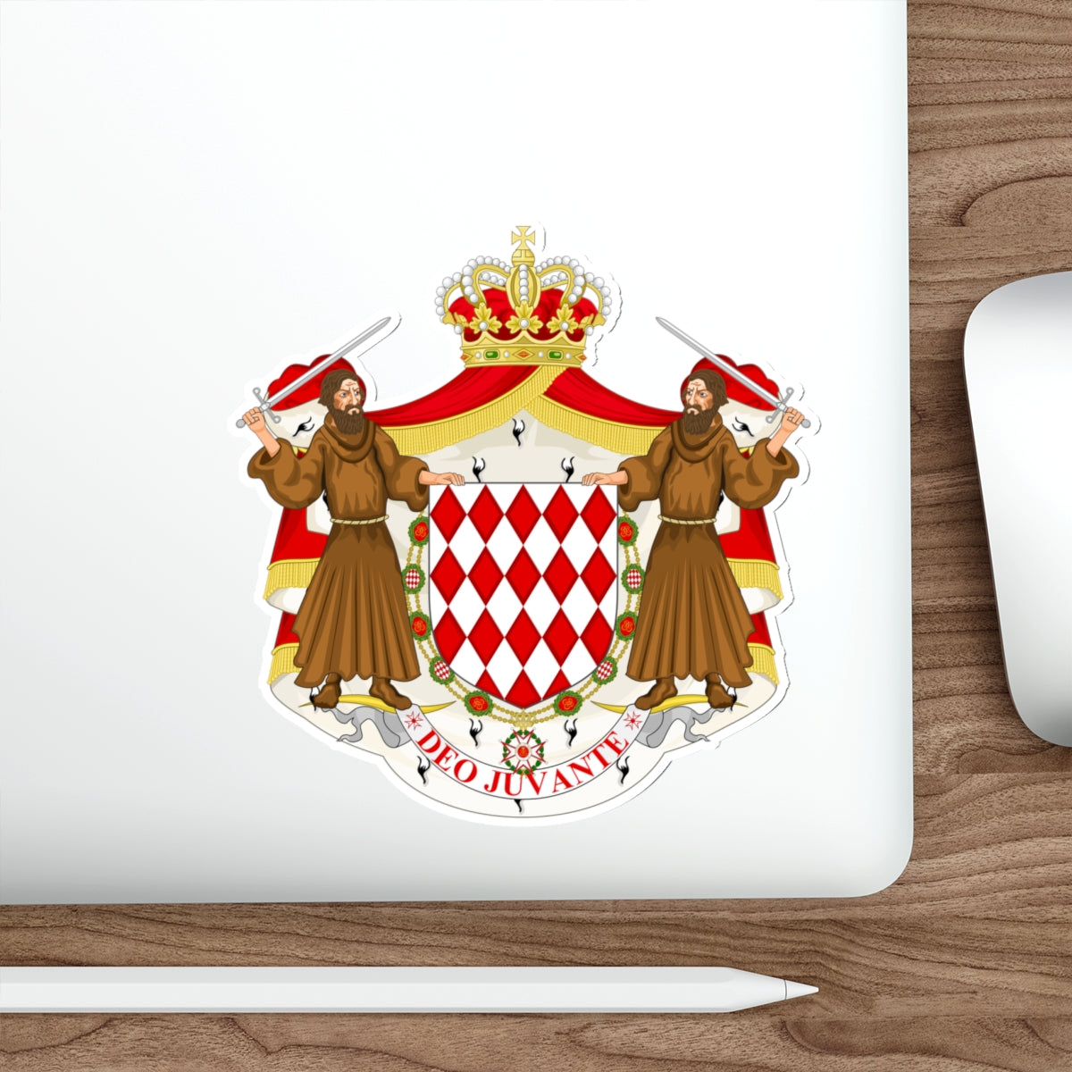 Great coat of arms of the house of Grimaldi STICKER Vinyl Die-Cut Decal-The Sticker Space